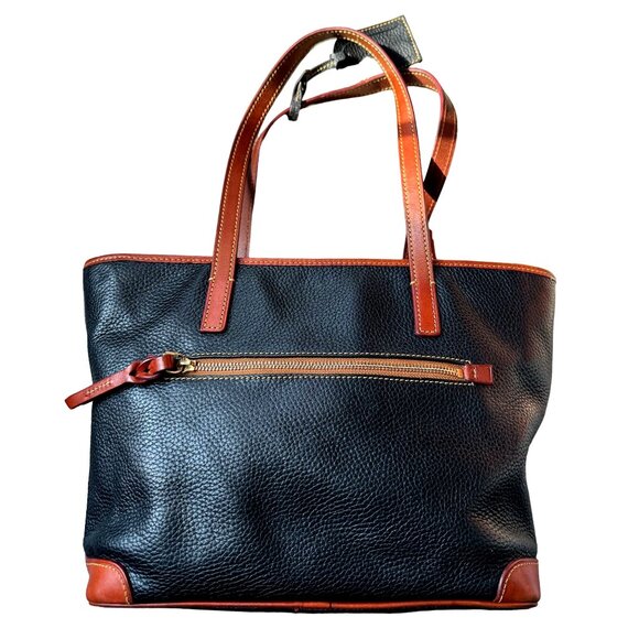 Dooney & Bourke Black and Copper Leather Colored Tote - Picture 7 of 16